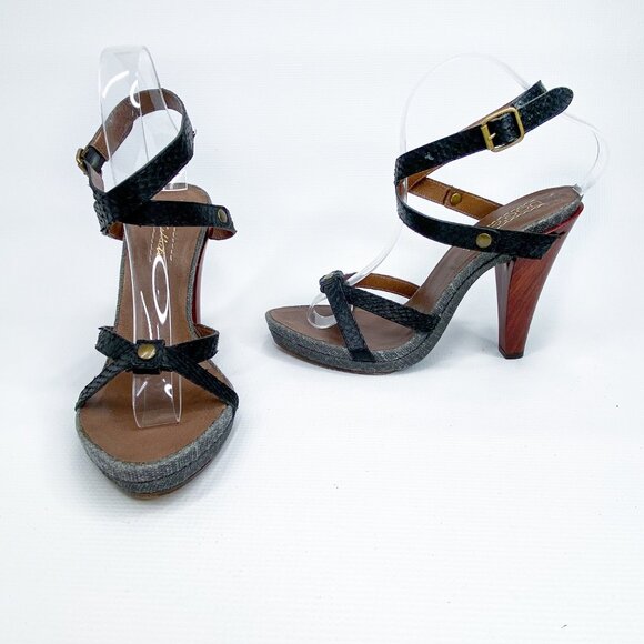 UGG Platform Gray Open Toe‎ Heels 8.5 - Picture 3 of 10